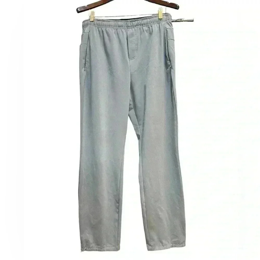 Glyder Mens Athletic Pants with pockets Gray Size L